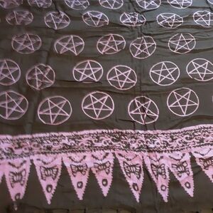 Pentacle Purple & Black Sarong